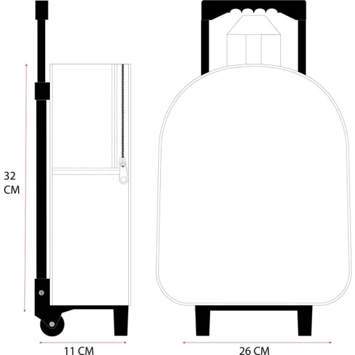 Bosszúállók gurulós hátizsák, táska 32cm
