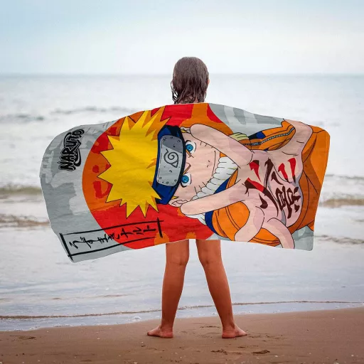 Naruto fürdőlepedő, strandtörölköző 70*140cm