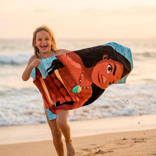 Disney Vaiana fürdőlepedő, strandtörölköző 70x140 cm