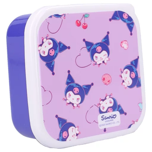 Hello Kitty Kuromi Uzsonnás doboz (3in1)