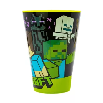 Minecraft pohár, műanyag