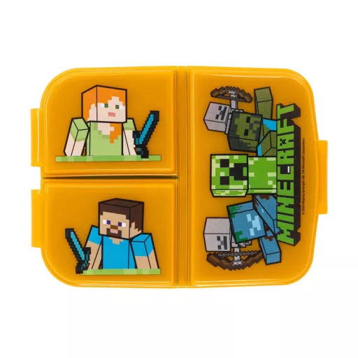 Minecraft 3 rekeszes szendvicsdoboz