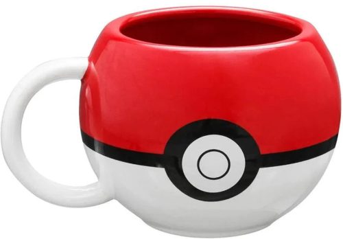 Pokémon Pokeball 3D kerámia bögre 490ml