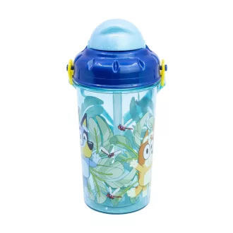 Bluey műanyag szívószálas kulacs 465ml