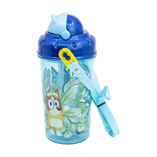Bluey műanyag szívószálas kulacs 465ml