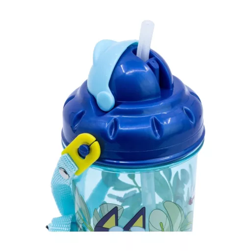 Bluey műanyag szívószálas kulacs 465ml