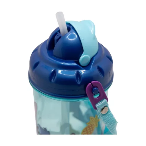 Disney Lilo és Stitch, A csillagkutya műanyag szívószálas kulacs 465ml
