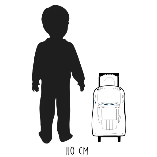 Disney Verdák 3D gurulós hátizsák 38cm