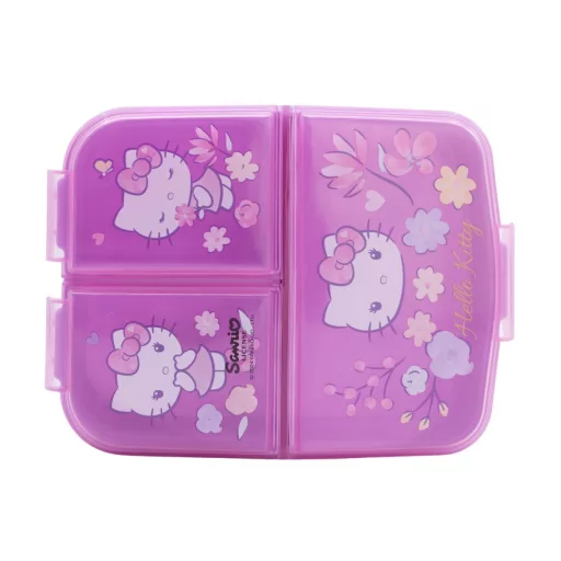 Hello Kitty 3 rekeszes szendvicsdoboz