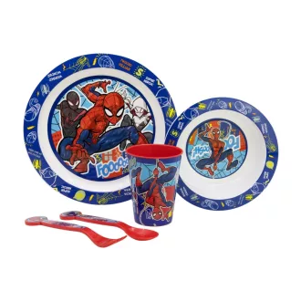 Pókember 5 részes műanyag mikrózható étkészlet