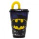 Batman műanyag szívószálas pohár 430ml