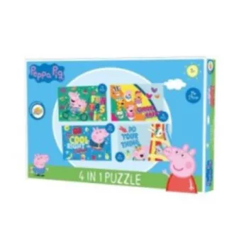 Peppa Malac 4 az 1-ben puzzle
