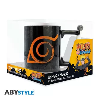 Naruto Shippuden 3D fogantyús bögre Kunai Konoha 460 ml