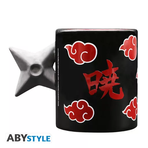 Naruto Shippuden 3D fogantyús bögre Shuriken Akatsuki 460 ml