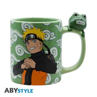 Naruto Shippuden 3D fogantyús bögre Naruto and Gama-chan 456 ml