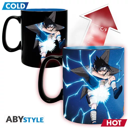 Naruto hőre változó bögre 460 ml- & Sasuke 460 ml