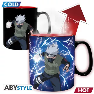 Naruto Shippuden bögre hőre változó -460ml- Kakashi/Itachi 460 ml