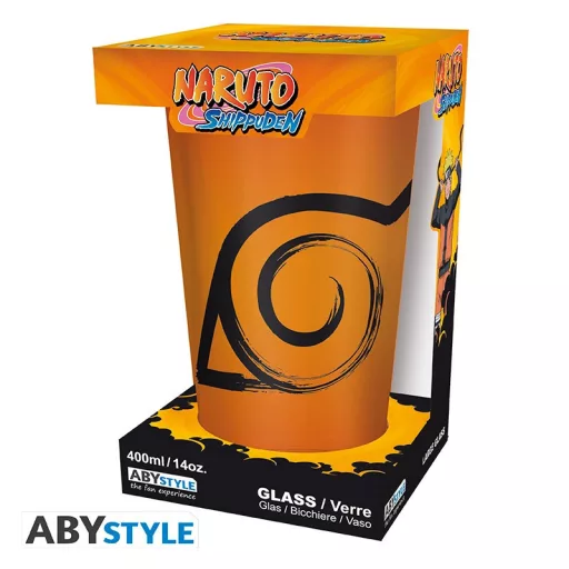 Naruto Shippuden nagy pohár 400 ml Konoha & Seal