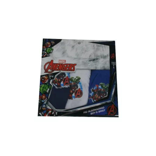 Bosszúállók pamut fiú alsó 3 darab/csomag (122/128)