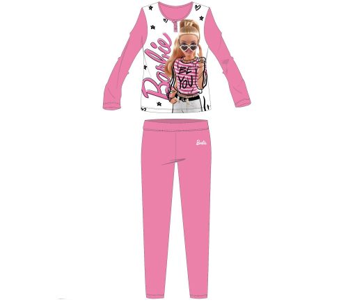 Barbie pamut jersey gyerek pizsama (116)