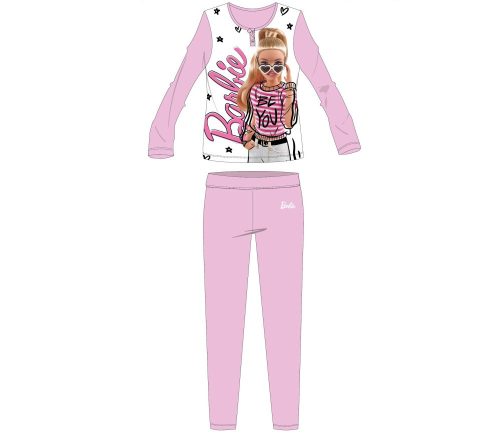 Barbie pamut jersey gyerek pizsama (122)