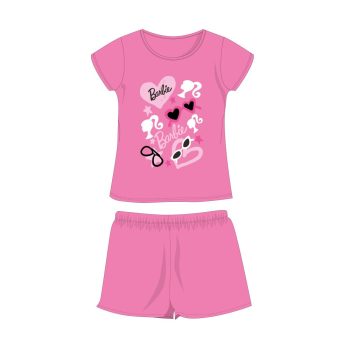 Barbie pamut nyári együttes - póló-rövidnadrág szett (104)