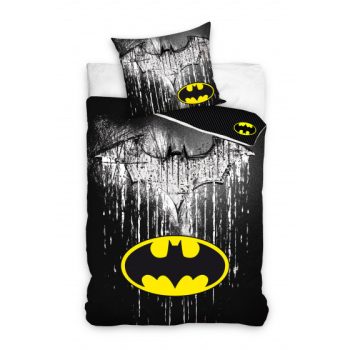 Batman Sign ágyneműhuzat garnitúra 140x200cm, 65x65cm