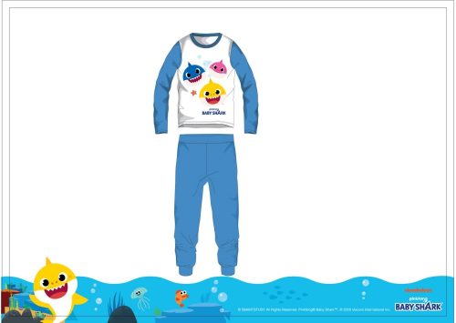 Baby Shark gyerek pamut jersey pizsama