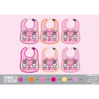 6 darabos baba pamut előke szett - Enrico Coveri