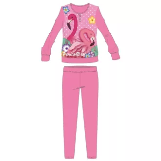 Flamingó téli vastag gyerek pizsama