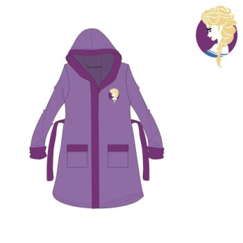 Disney Jégvarázs kapucnis pamut köntös gyerekeknek - lila  (98-104)