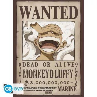 One Piece chibi poszter 52x38cm Wanted Luffy Wano