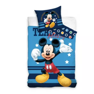 Disney Mickey Stars ágyneműhuzat garnitúra 140x200cm, 65x65cm