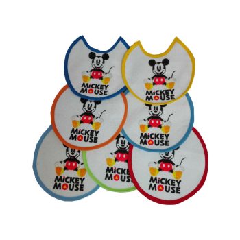 Disney Mickey baba előke 7 darab/csomag  pamut előke