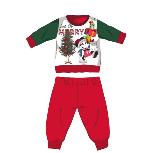 Disney Mickey egér téli vastag karácsonyi baba pizsama