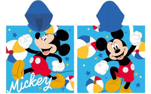 Disney Mickey egér gyorsan száradó poncsó (55x110cm)