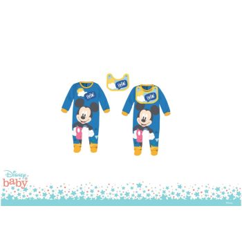 Disney Mickey egér baba rugdalózó előkével