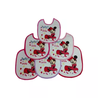 Disney Minnie baba előke 6 darab/csomag  pamut előke