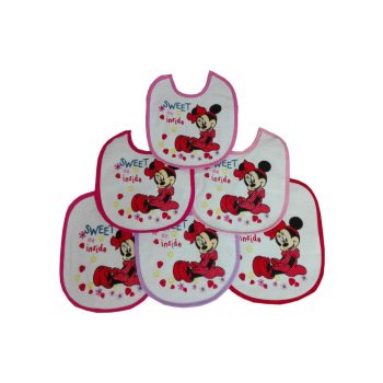 Disney Minnie baba előke 6 darab/csomag  pamut előke