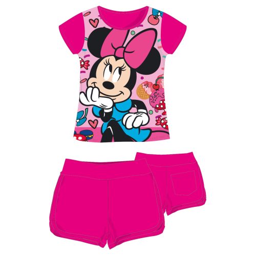 Disney Minnie egér nyári együttes póló rövidnadrág szett (122 cm)