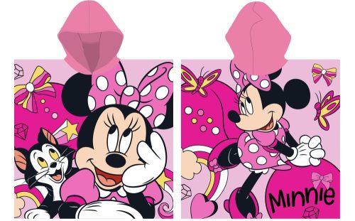 Disney Minnie egér gyorsan száradó poncsó (55x110cm)