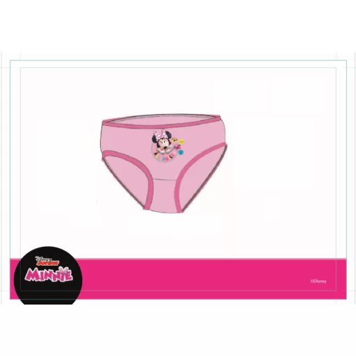 Disney Minnie egér gyerek alsó 3 darab/csomag (122/128)