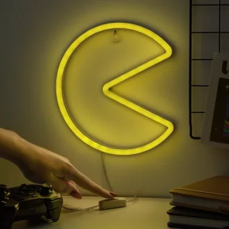 Pac Man falra függeszthető LED Neon lámpa