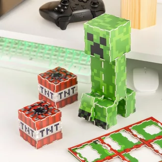 Minecraft Creeper & TNT építőkészlet/puzzle