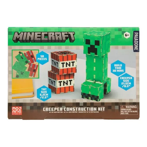 Minecraft Creeper & TNT építőkészlet/puzzle