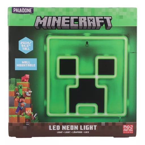Minecraft Creeper falra szerelhető LED-es hangulatvilágítás