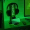 Xbox LED NEON gamer fejhallgató + telefontartó állvány