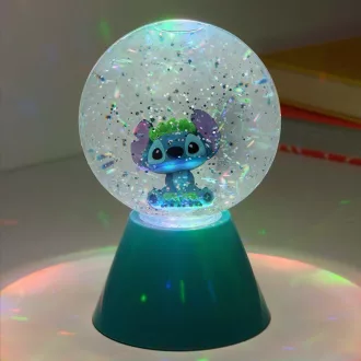   Disney Lilo és Stitch, A csillagkutya LED csillogó világító hógömb