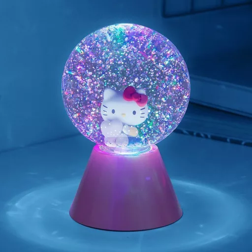 Hello Kitty LED Glitter Ball hangulatvilágítás változtatható színnel