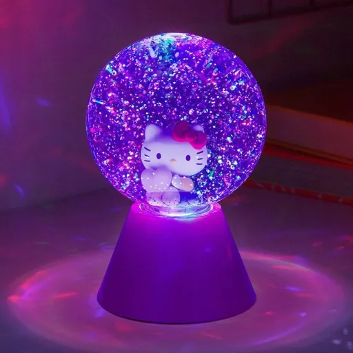 Hello Kitty LED Glitter Ball hangulatvilágítás változtatható színnel
